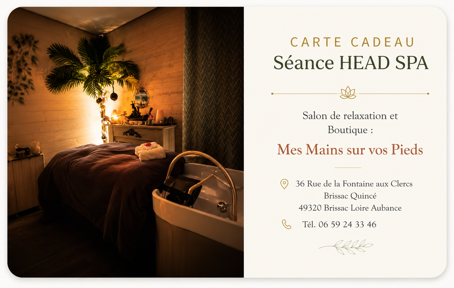 Carte cadeau Head Spa